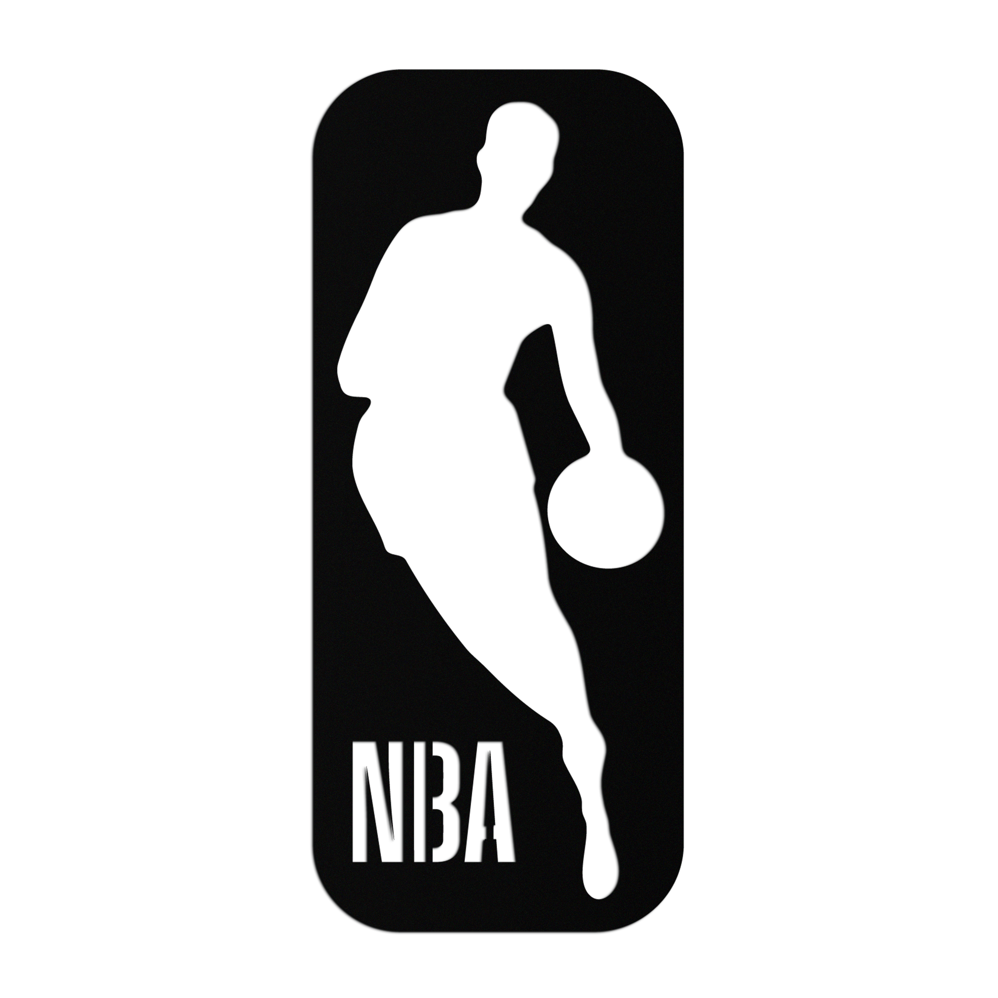 NBA Basketball Player Silhouette Metal Wall Art – Iconic Sports Decor for Game Rooms- KAF676